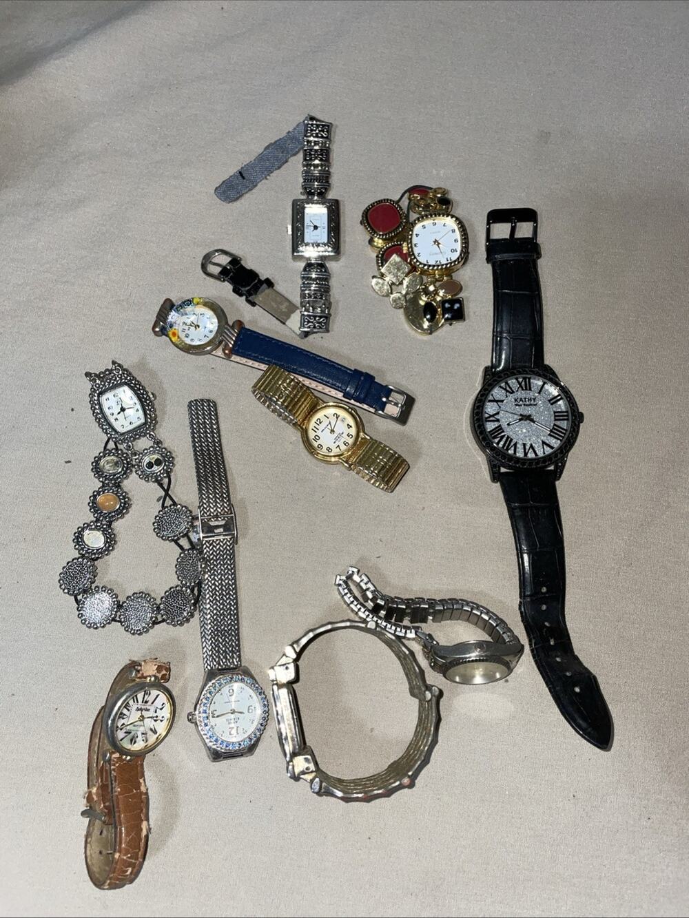 Watch Lot Of 10 Untested Parts Not Working Milan Kathy Watch it
